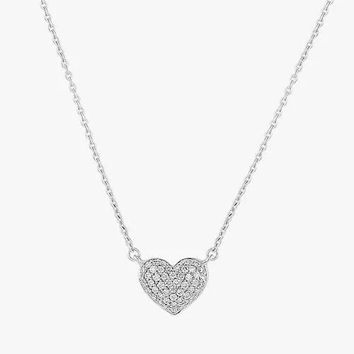 14K H-I/SI Diamond Heart Necklace