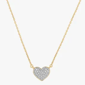 14K H-I/SI Diamond Heart Necklace