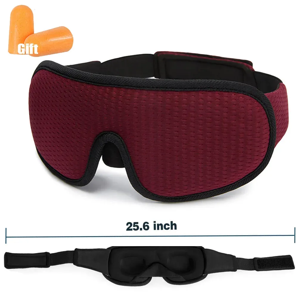 3D Sleep Mask Blindfold Sleeping Aid Eyepatch Eye Cover Sleep Patches Eyeshade Breathable Face Mask Eyemask Health Care for Rest