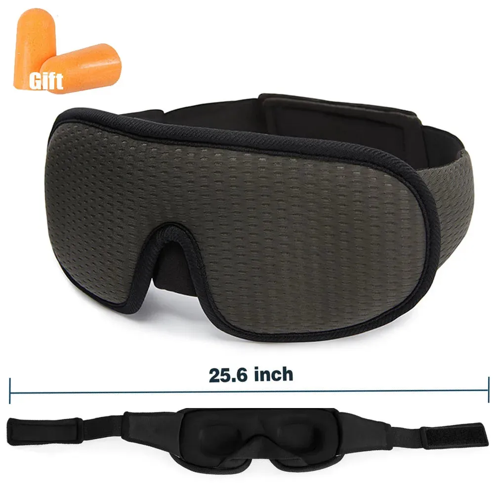 3D Sleep Mask Blindfold Sleeping Aid Eyepatch Eye Cover Sleep Patches Eyeshade Breathable Face Mask Eyemask Health Care for Rest