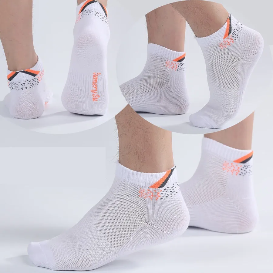 5 Pairs Lot Casual Cotton Breathable Outdoor Sports Socks for Men