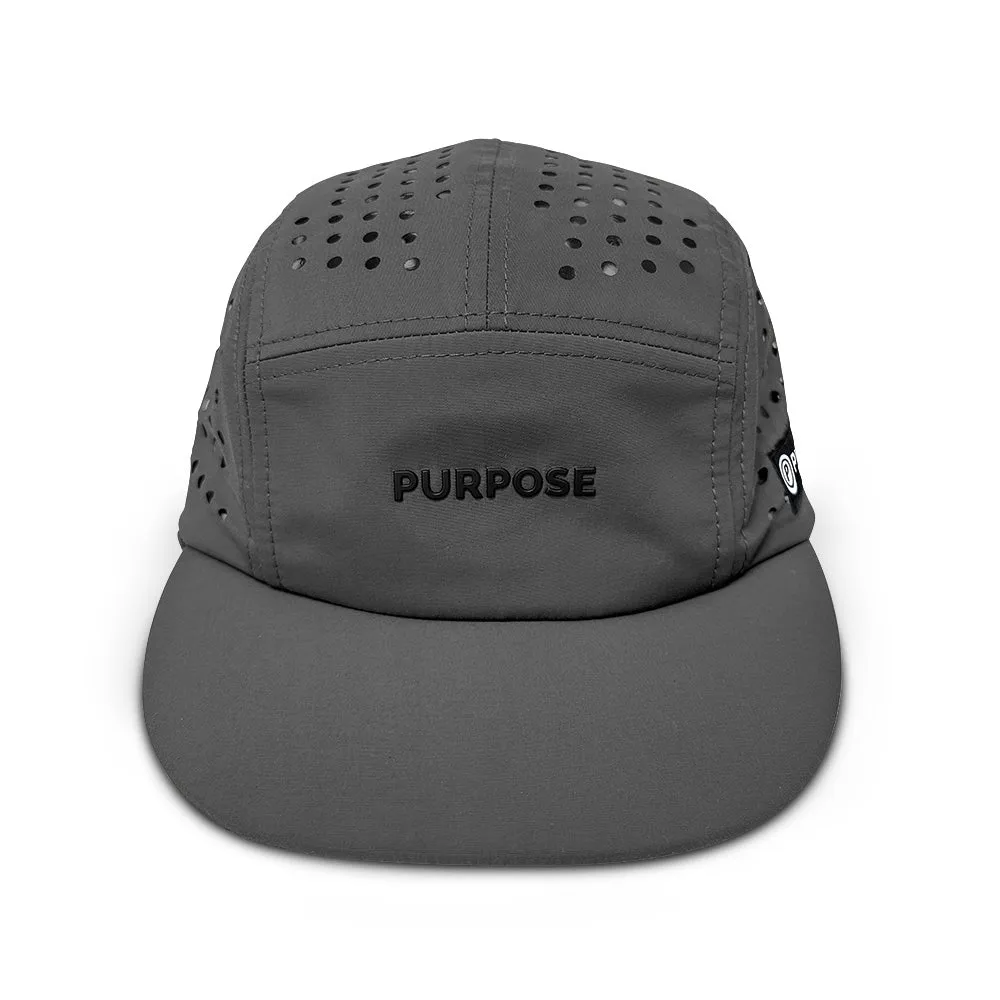 5-Panel Camper Cycling and Running Cap (Grey)