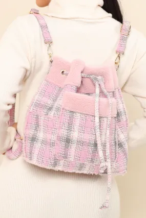 A Cozy Night Backpack - Pink/combo