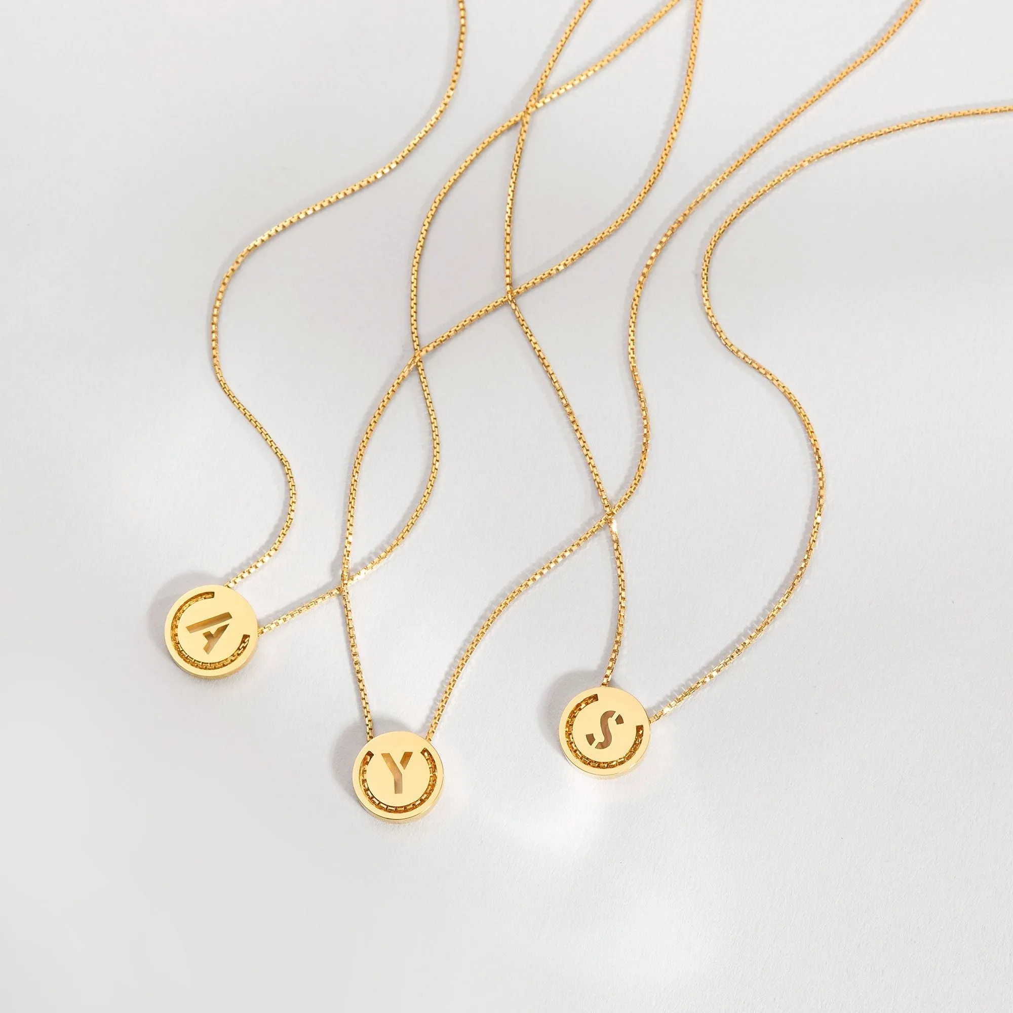 ABC's - H 18K Gold Plated Necklace