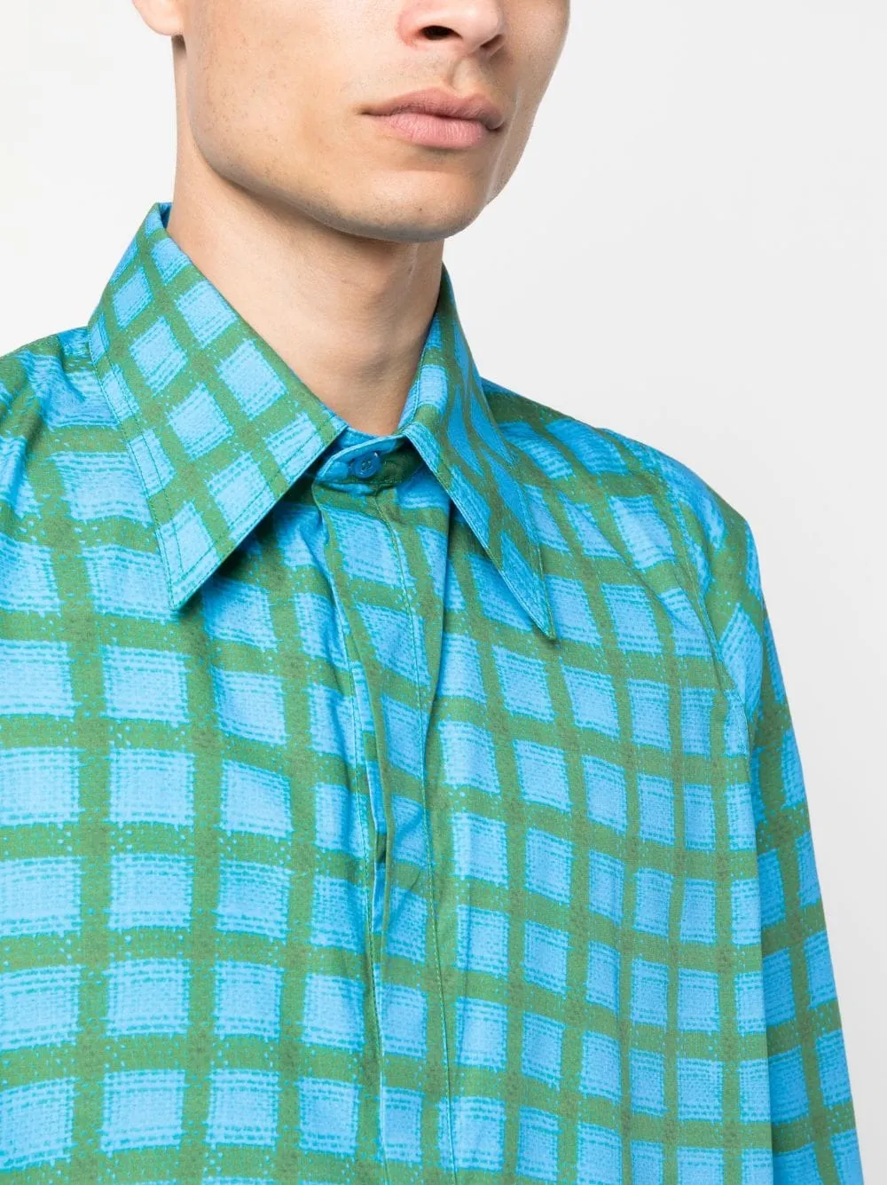 Abstract-Print Cotton Shirt