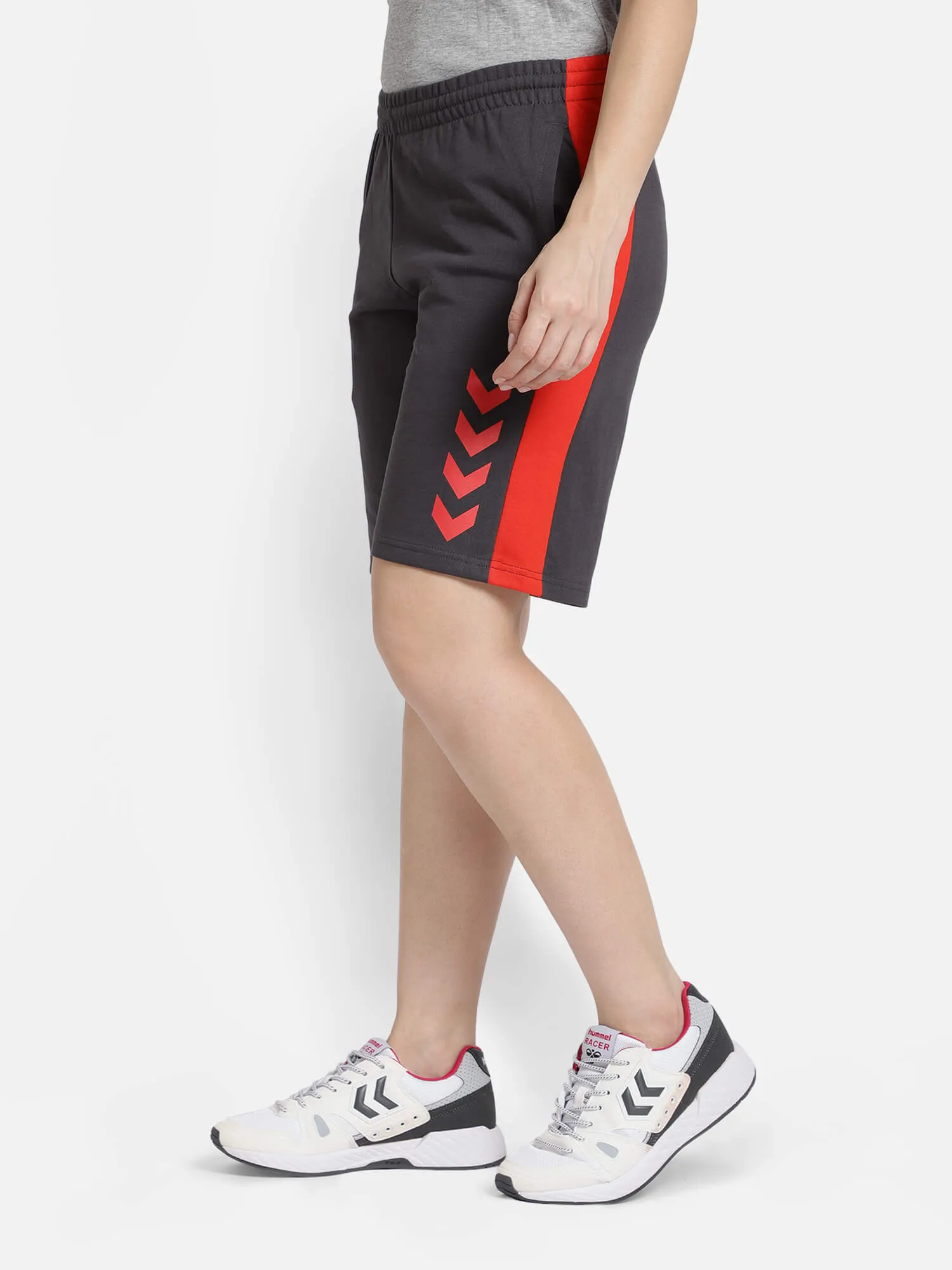 Action Women Cotton Grey Short