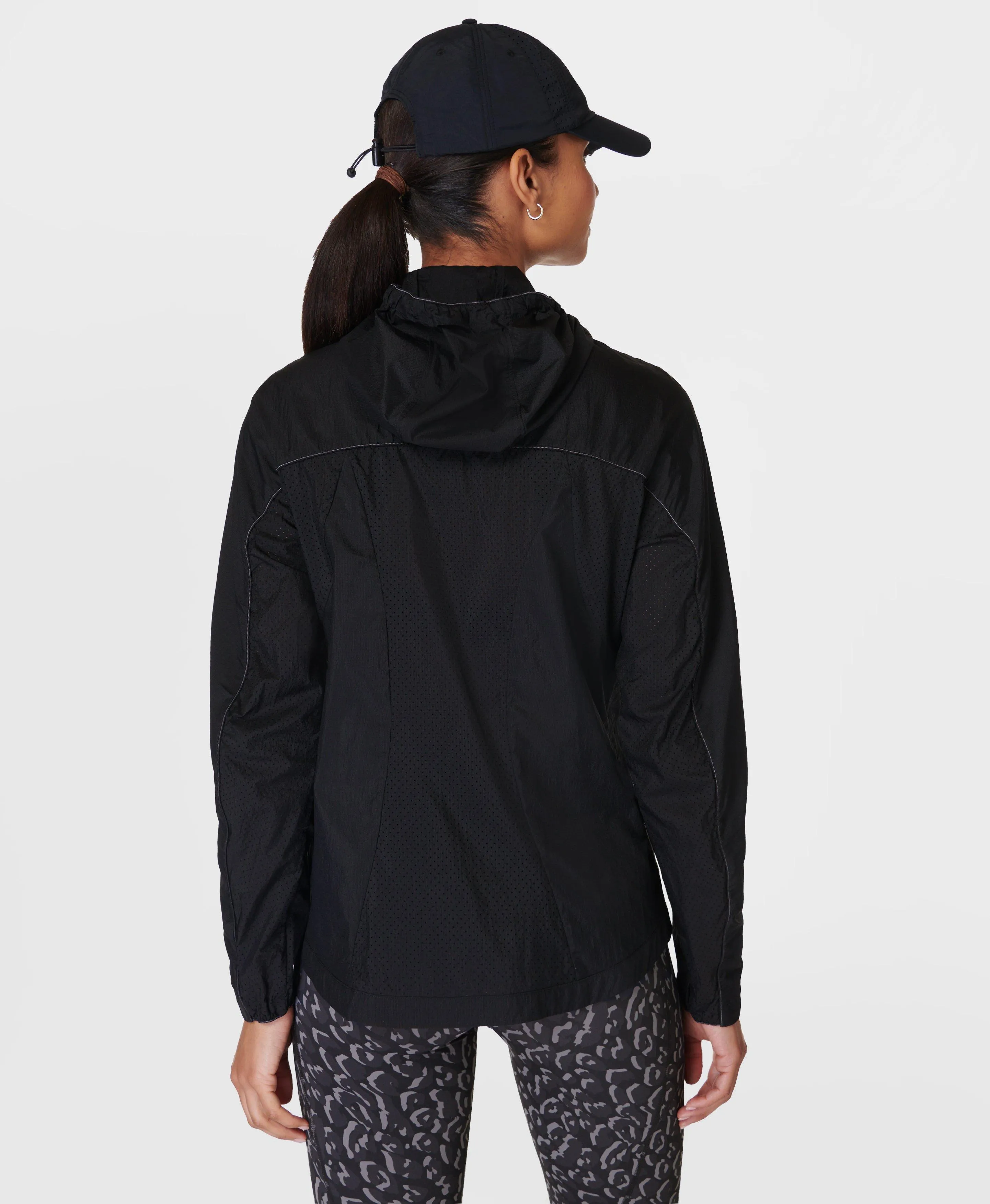 Aero Lightweight Running Shell Jacket - SB9837 in Classic Black 