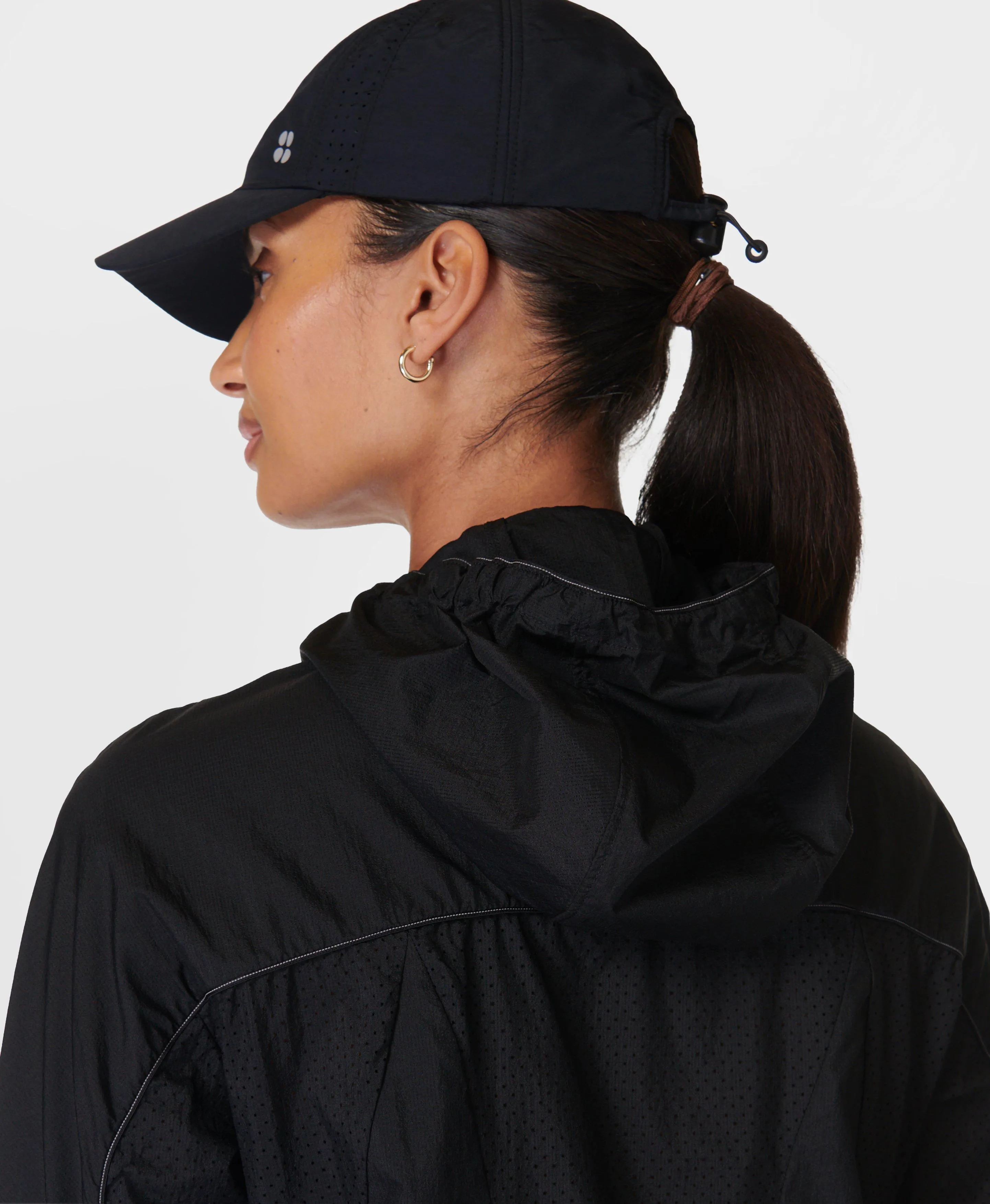 Aero Lightweight Running Shell Jacket - SB9837 in Classic Black 