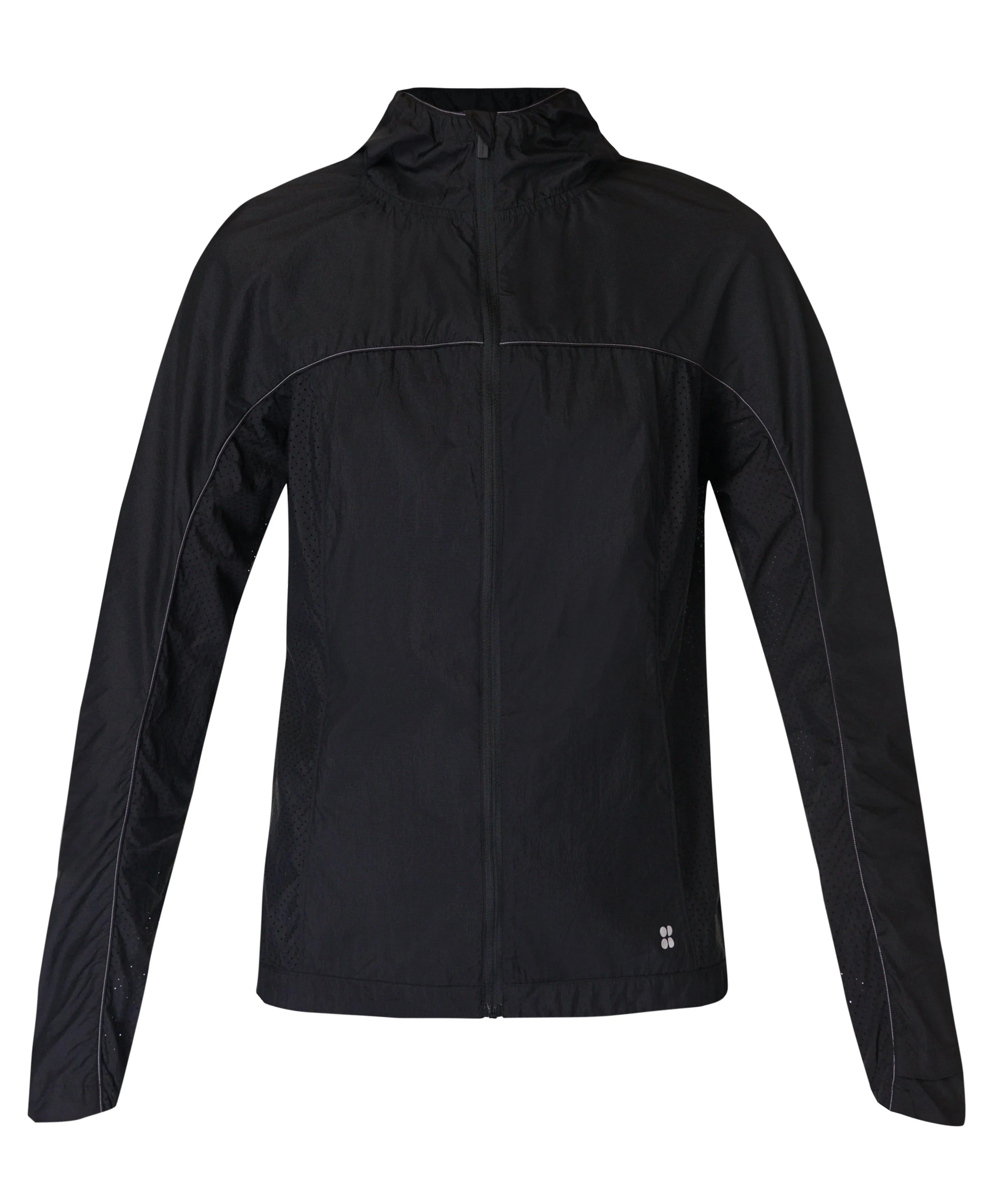 Aero Lightweight Running Shell Jacket - SB9837 in Classic Black 