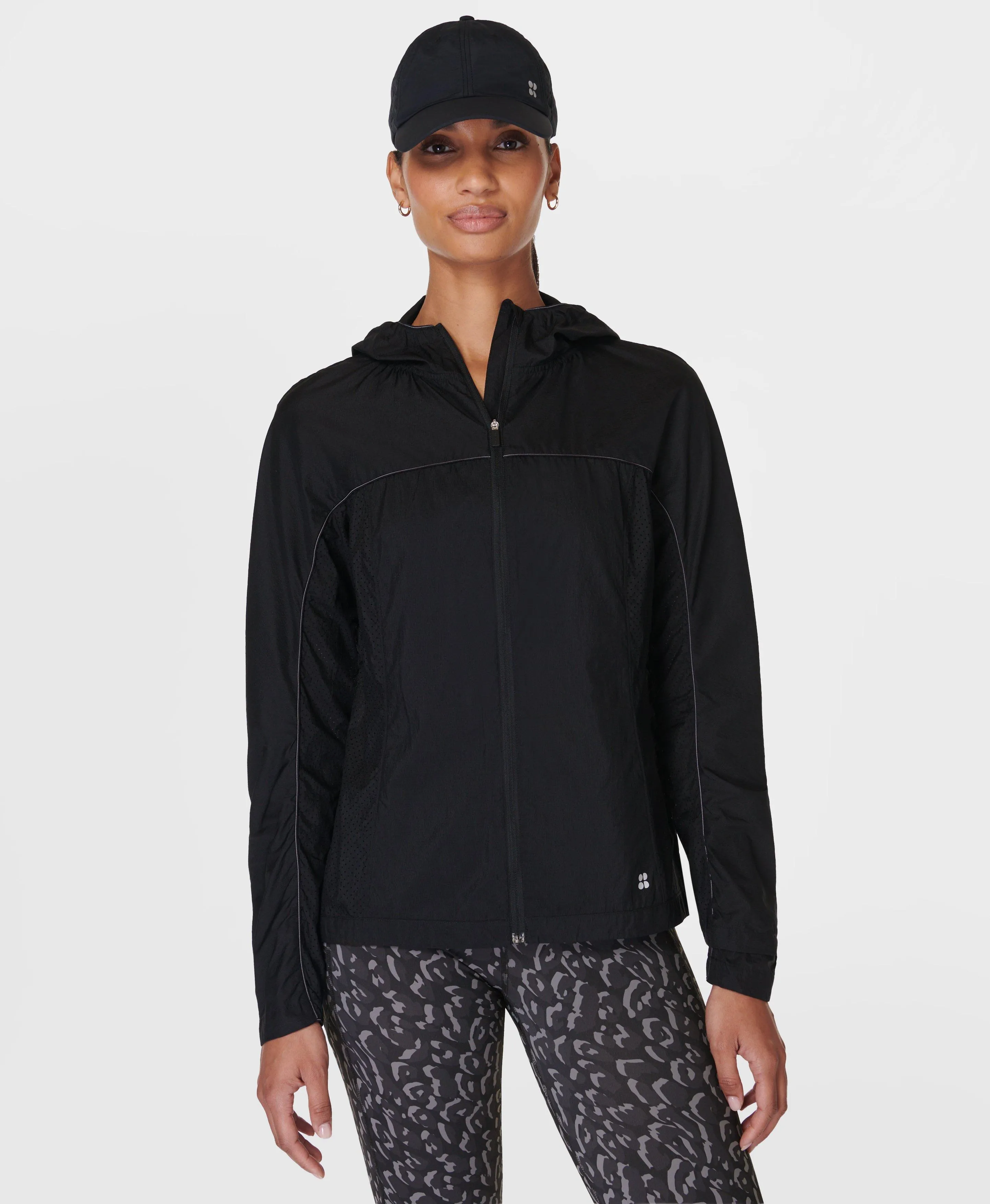 Aero Lightweight Running Shell Jacket - SB9837 in Classic Black 