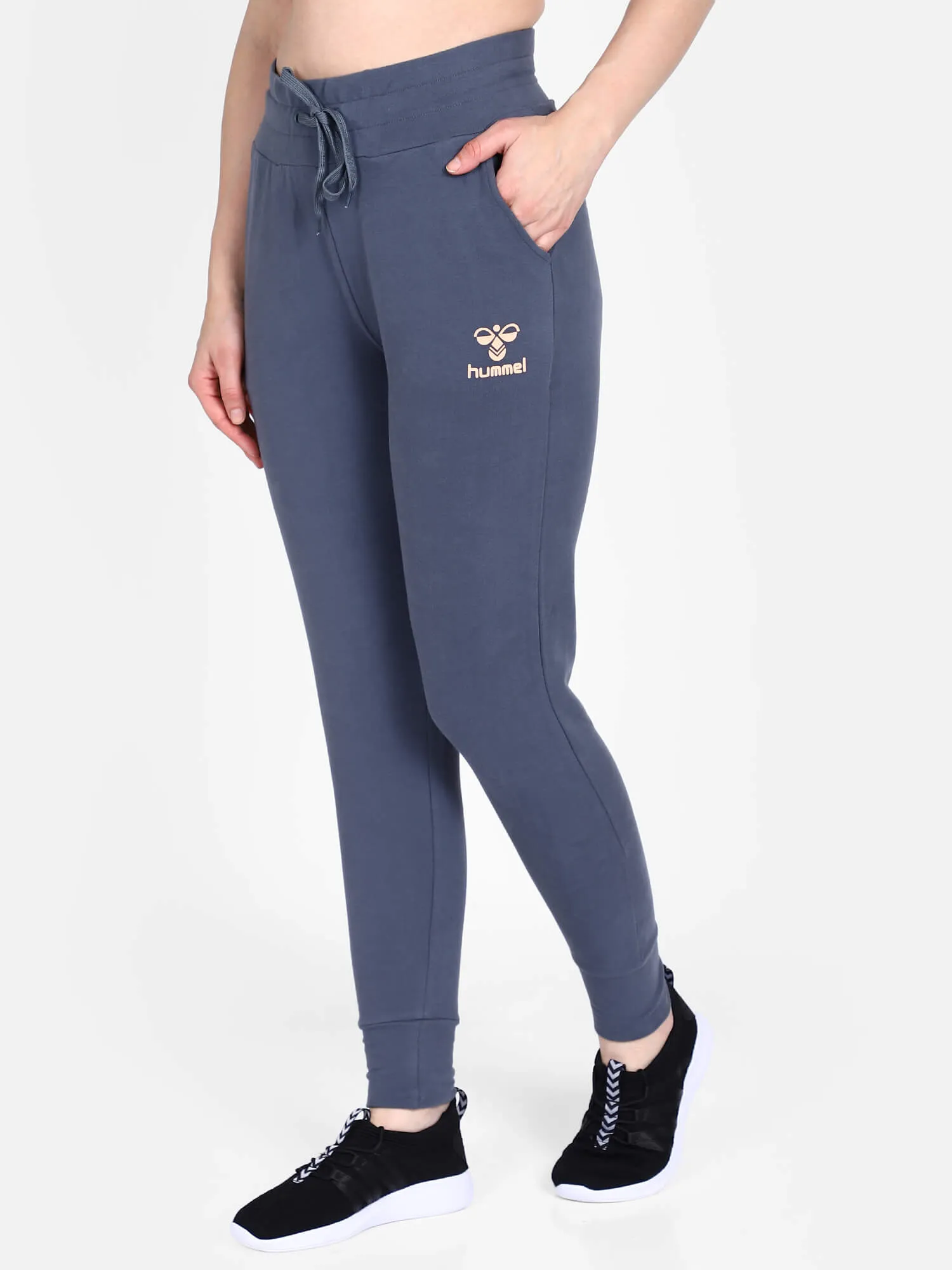 Agetha Women Cotton Blue Training Pant