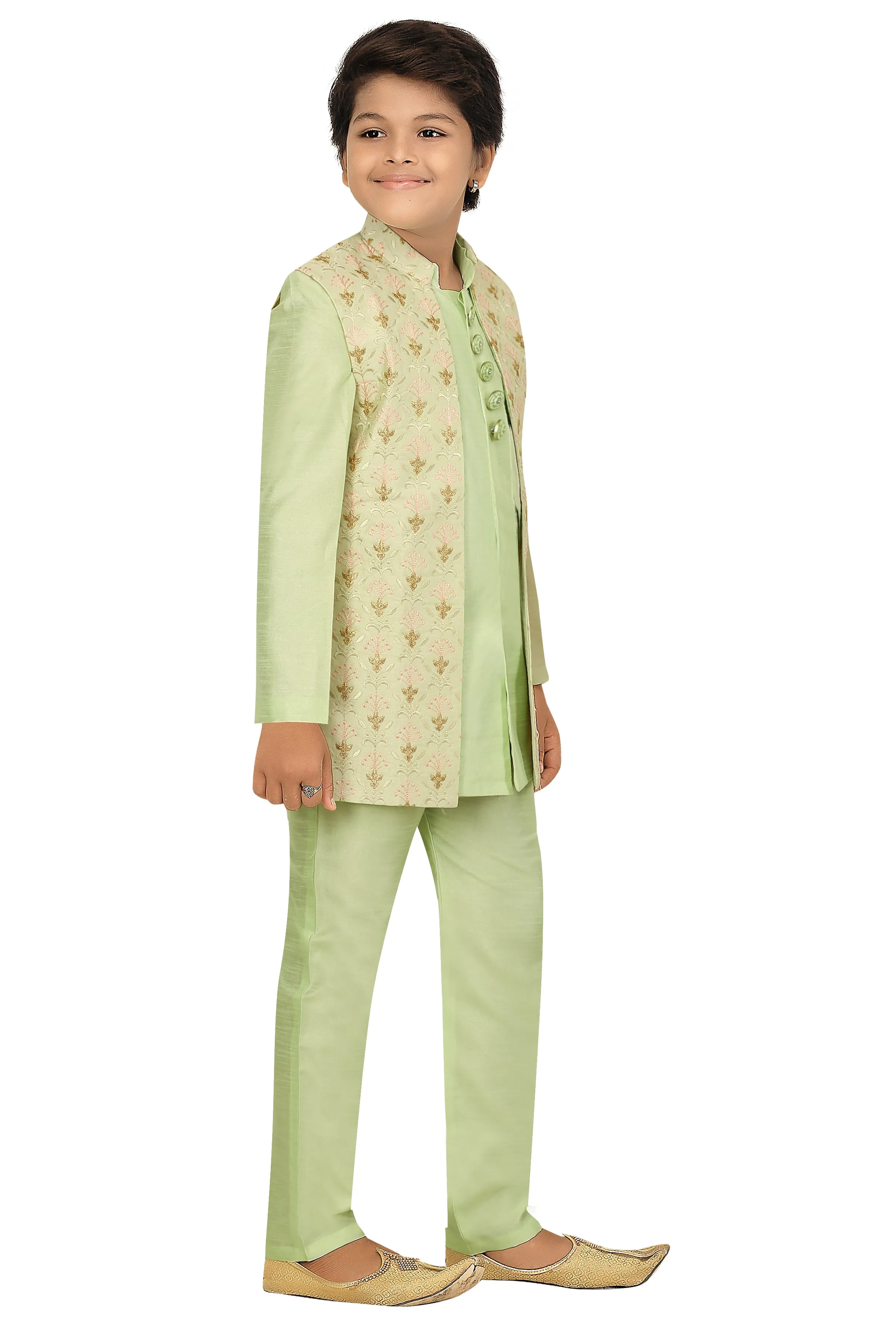 Ahhaaaa Kids Ethnic Indo Western, Kurta and Pajama Set For Boys