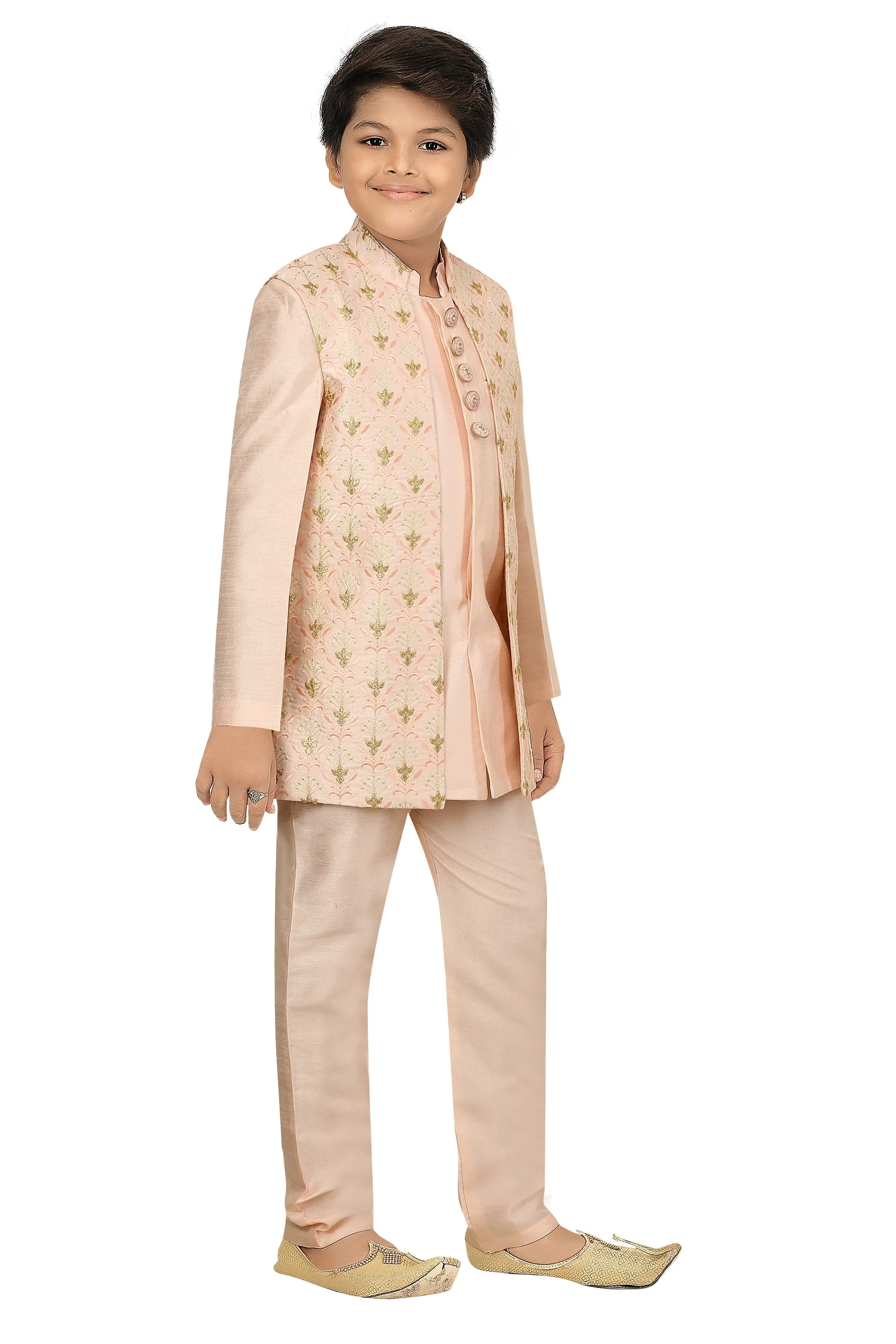 Ahhaaaa Kids Ethnic Indo Western, Kurta and Pajama Set For Boys