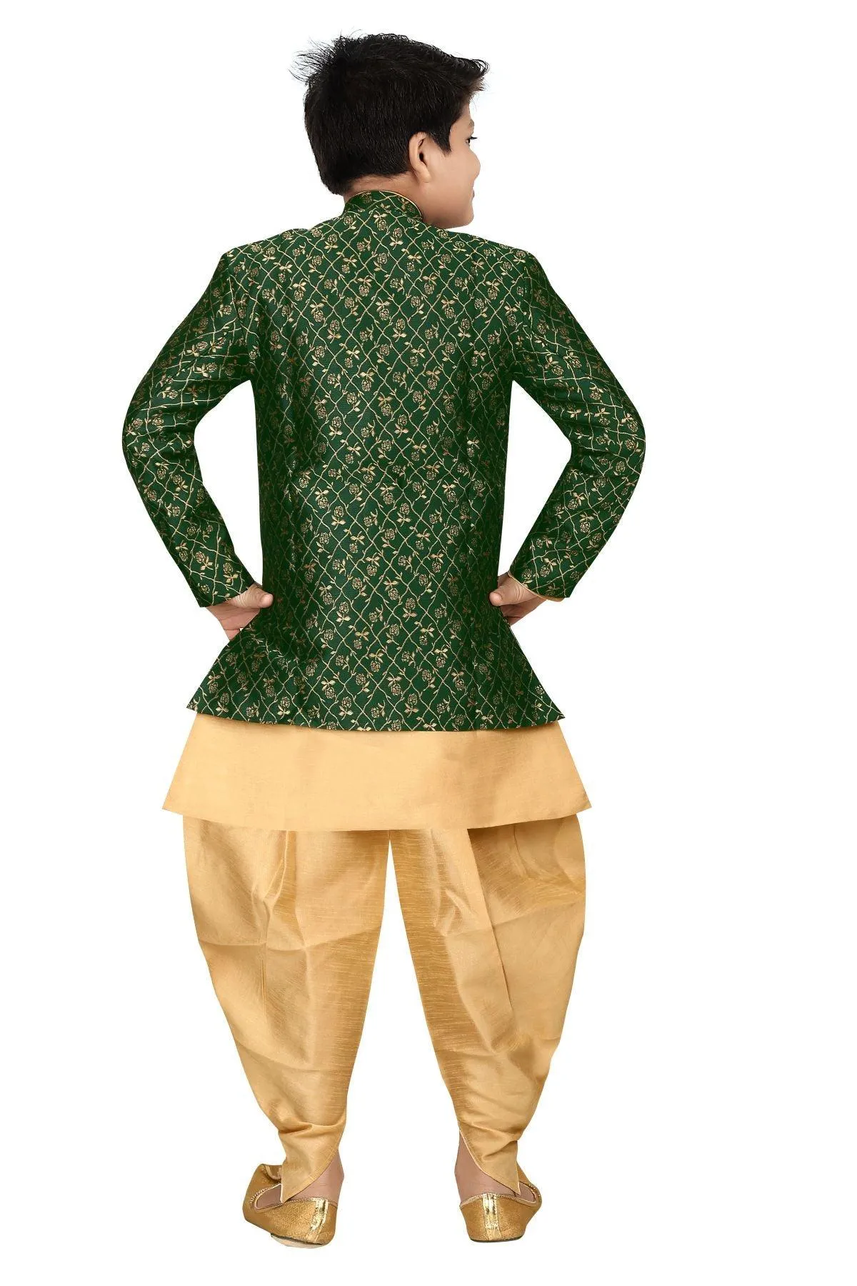 Ahhaaaa Kids Ethnic Indo Western Sherwani Set for Boys