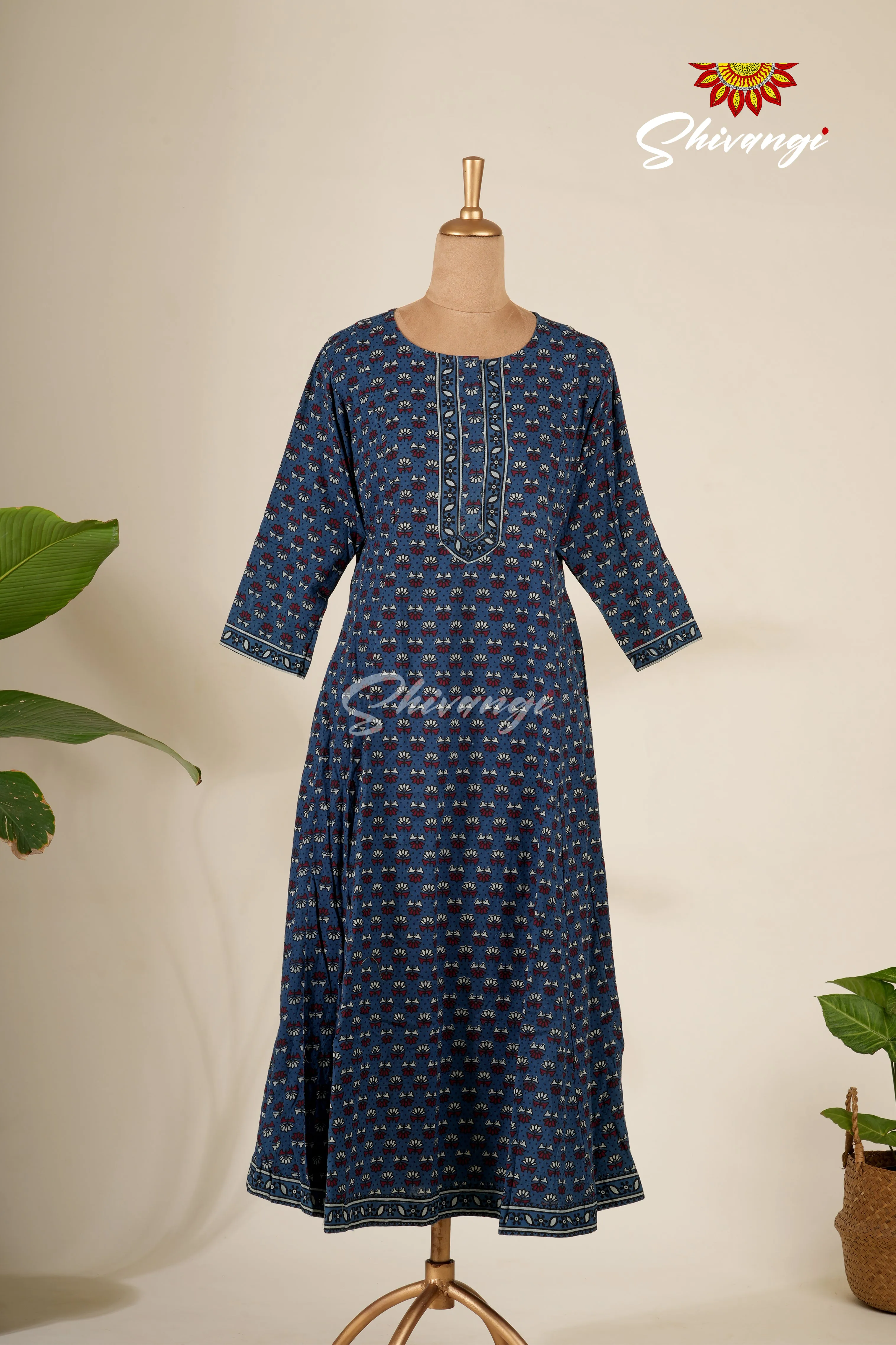 Ajrak Print Salwar Kurti For Women - AL28