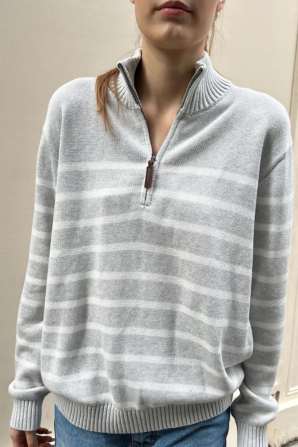 Aleah Cotton Stripe Sweater