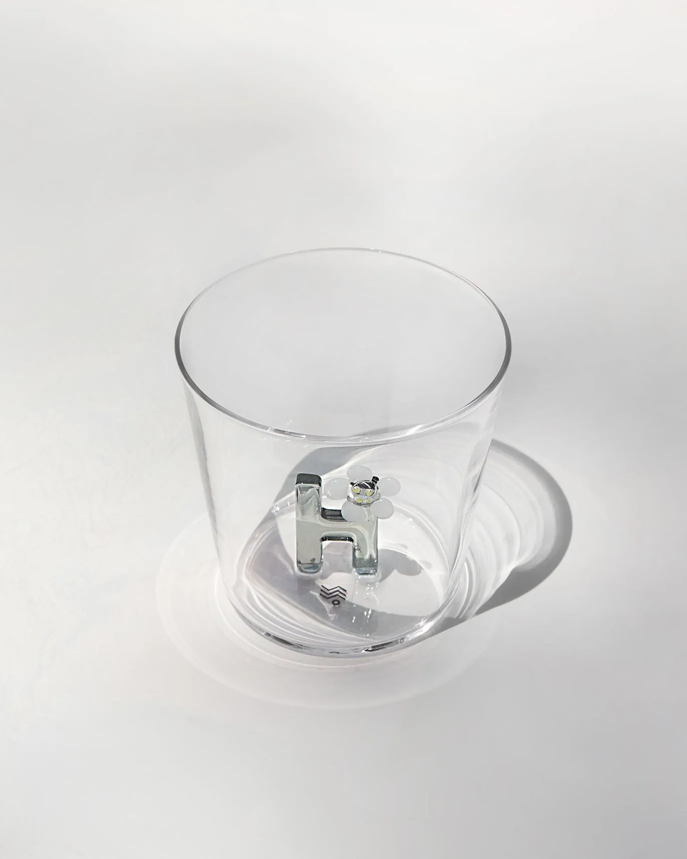 Alphabet Glass - H