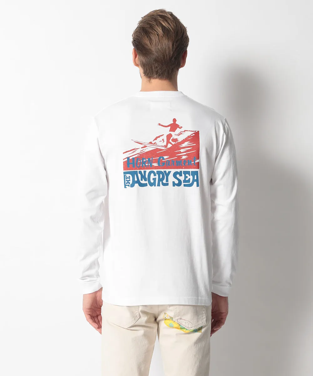 Angry Sea Long Sleeve Tee | MEN