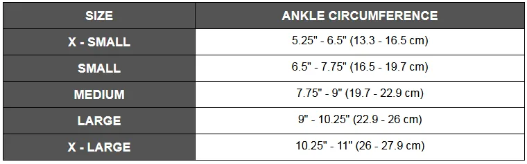 ANKLE GUARD WITH OPTIONAL PLASTIC INSERTS