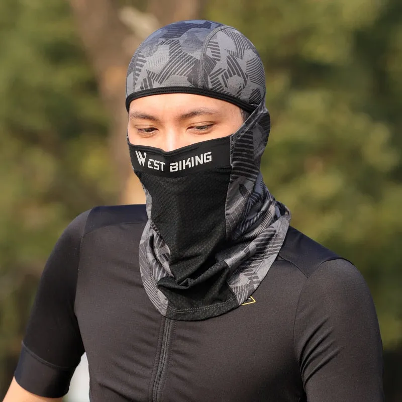 Anti-UV Summer Cycling Headwear Ice Silk Breathable Outdoor Sport Running Scarf Dustproof Protection Balaclava Cap