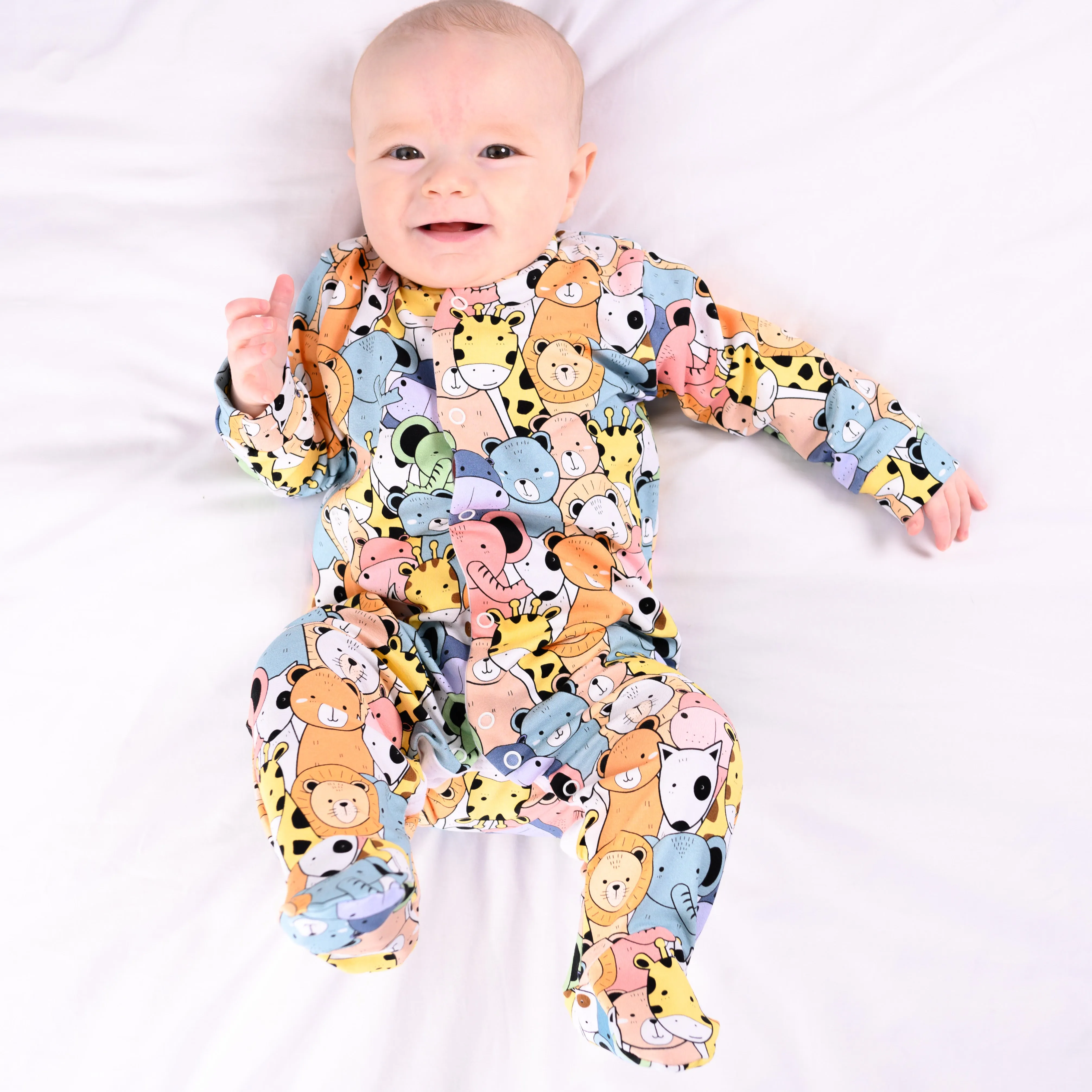 Bedtime Buddies cotton sleepsuit