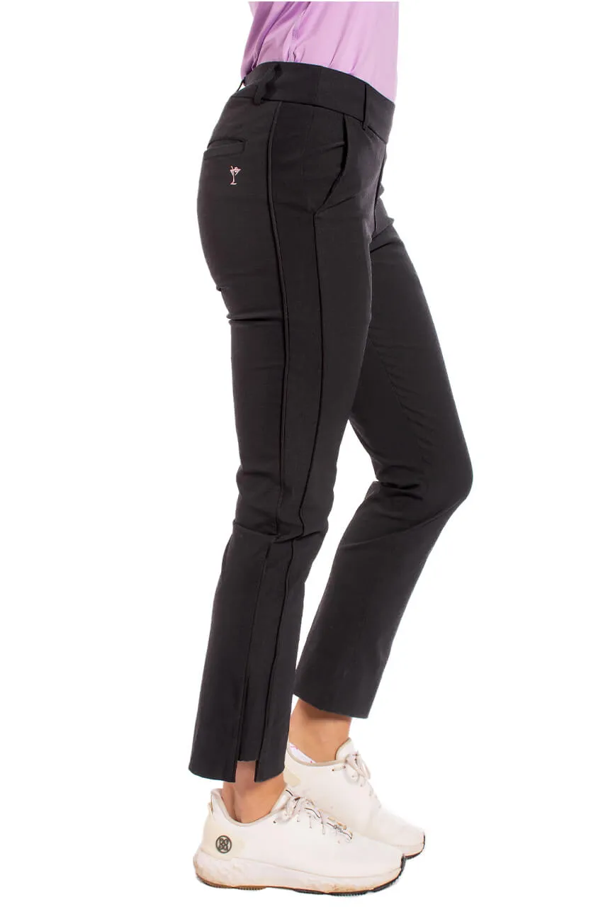 Black Stretch Ankle Pant