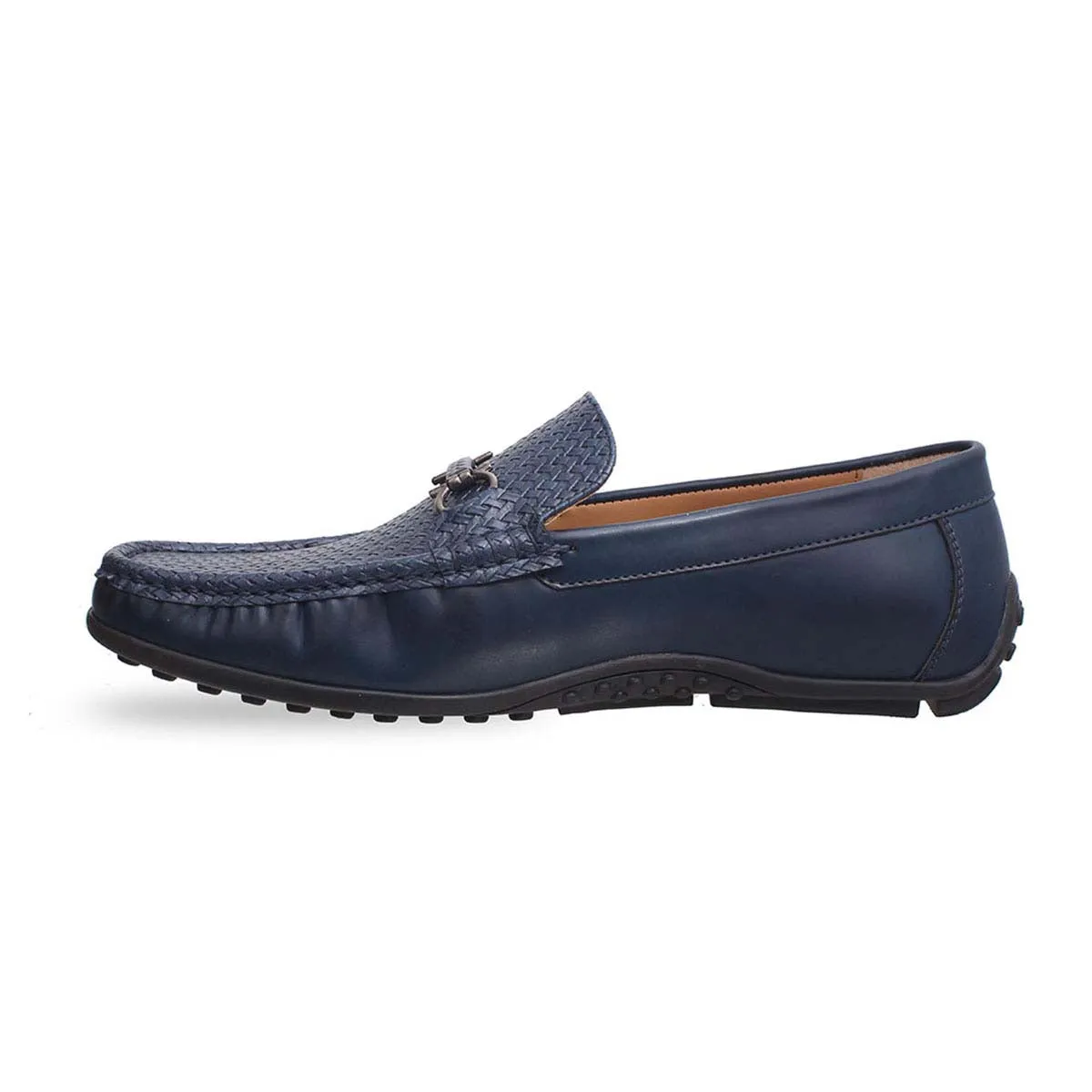 Blue Crossover Casual Loafers