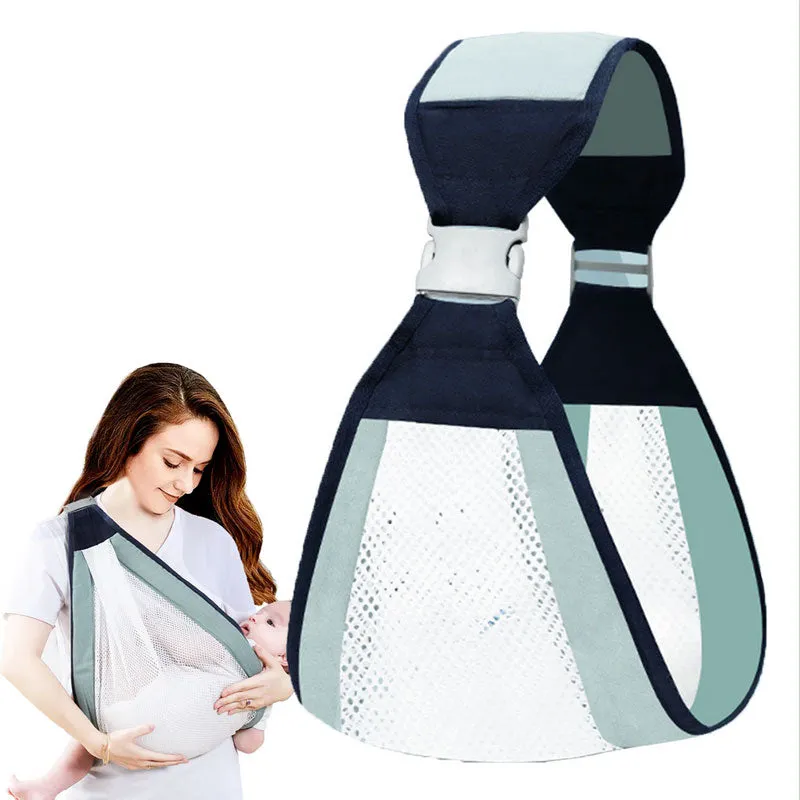 Breathable Baby Sling Wrap - Easy Pain-Free Snap-On Baby Sling Carrier for Newborn