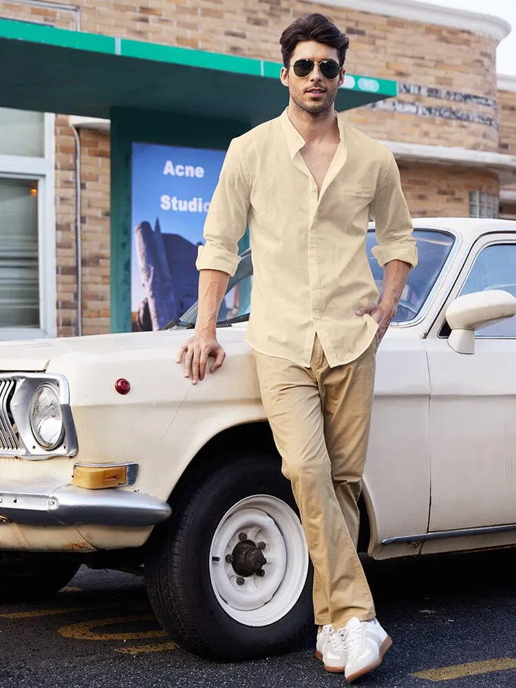 Breathable Button Up Linen Shirt (US Only)