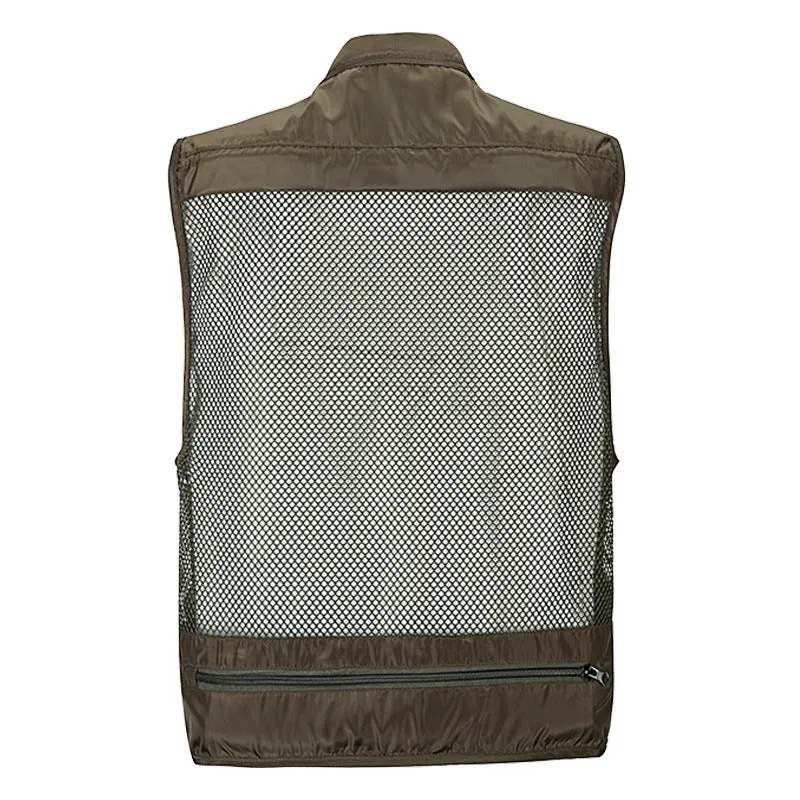 Breathable Mesh Outdoor Zipper Men's Functional Vest