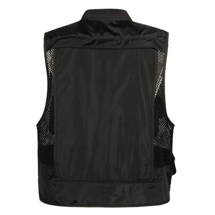 Breathable Mesh Outdoor Zipper Men's Functional Vest