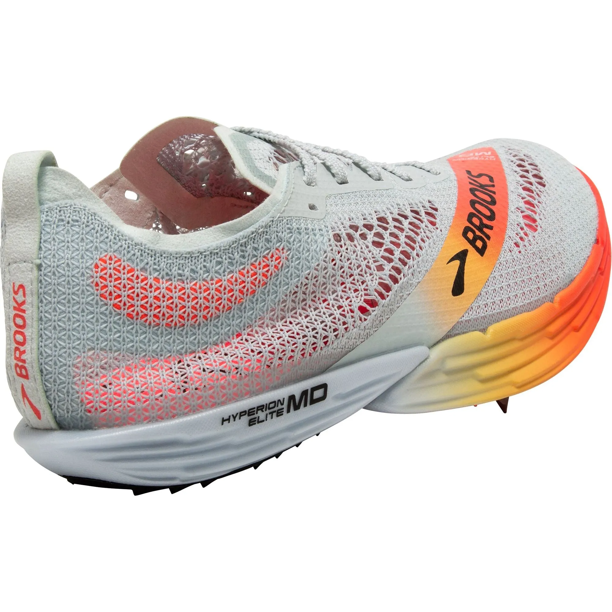 Brooks Hyperion Elite MD Running Spikes - Grey