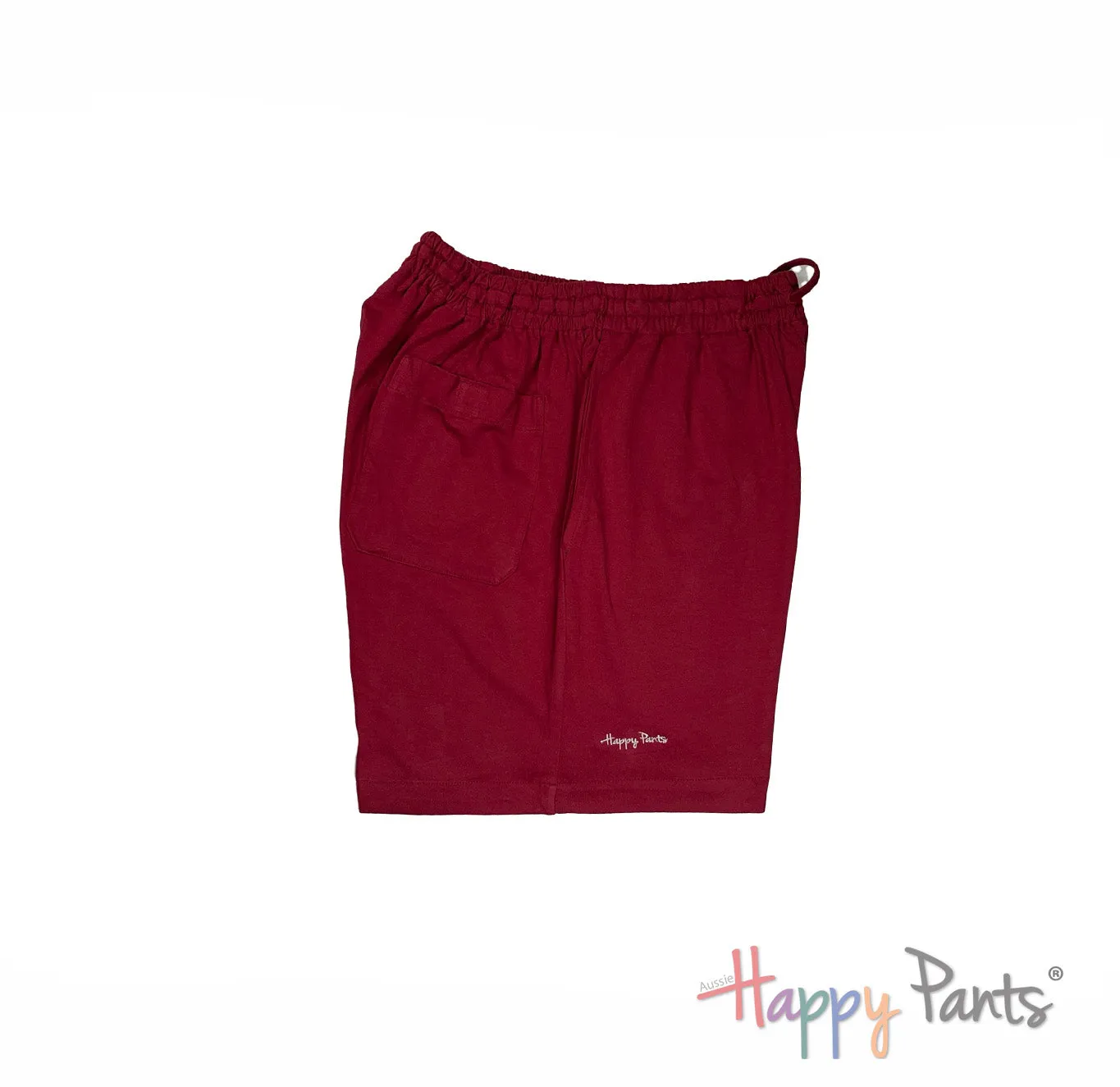 Burgundy Red Plain Classic Shorts