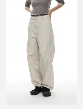 Buttoned Casual Solid Color Pants