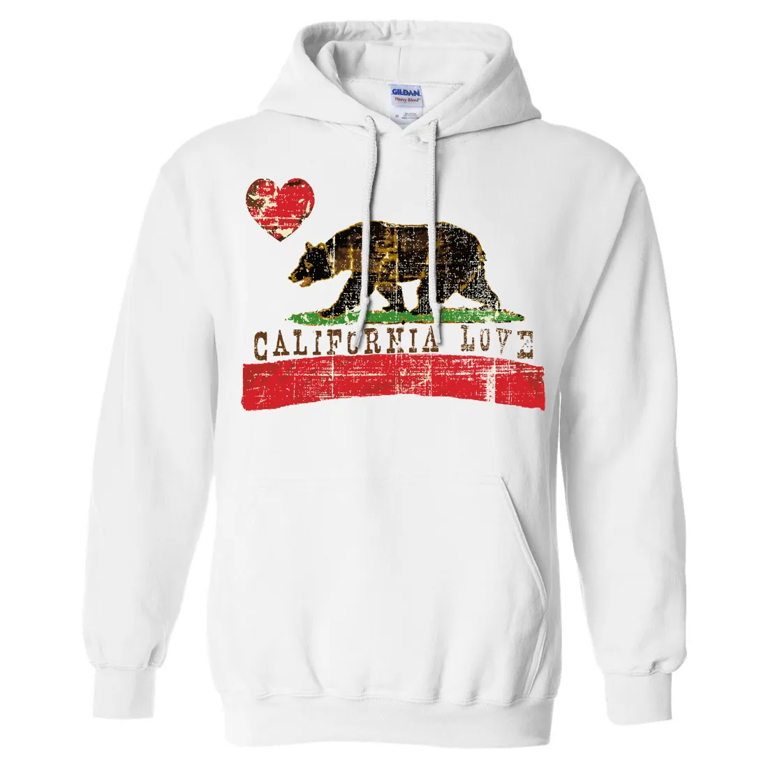 California Love Distressed Sweatshirt Hoodie