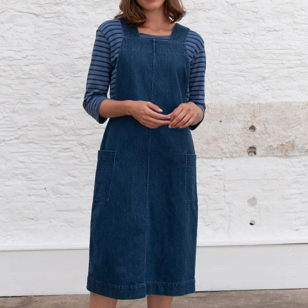 Caro Pinafore Dress - Heavy Denim