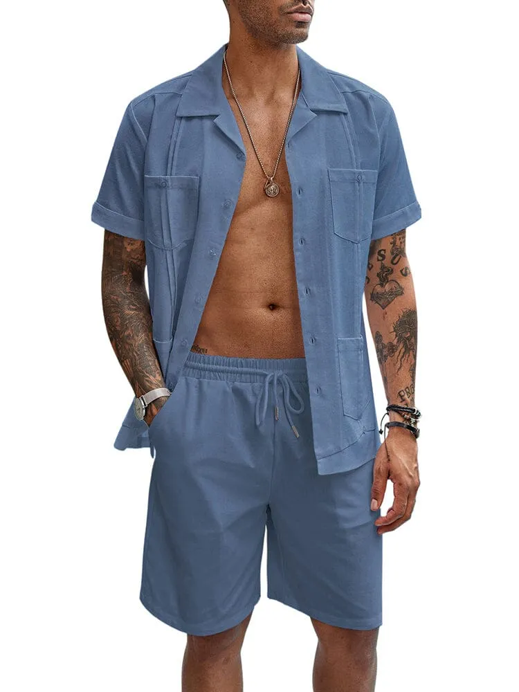 Casual Breathable Linen Shirt Sets (US Only)