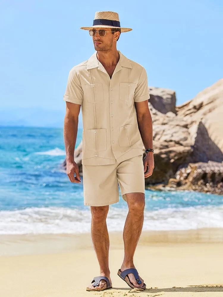 Casual Breathable Linen Shirt Sets (US Only)