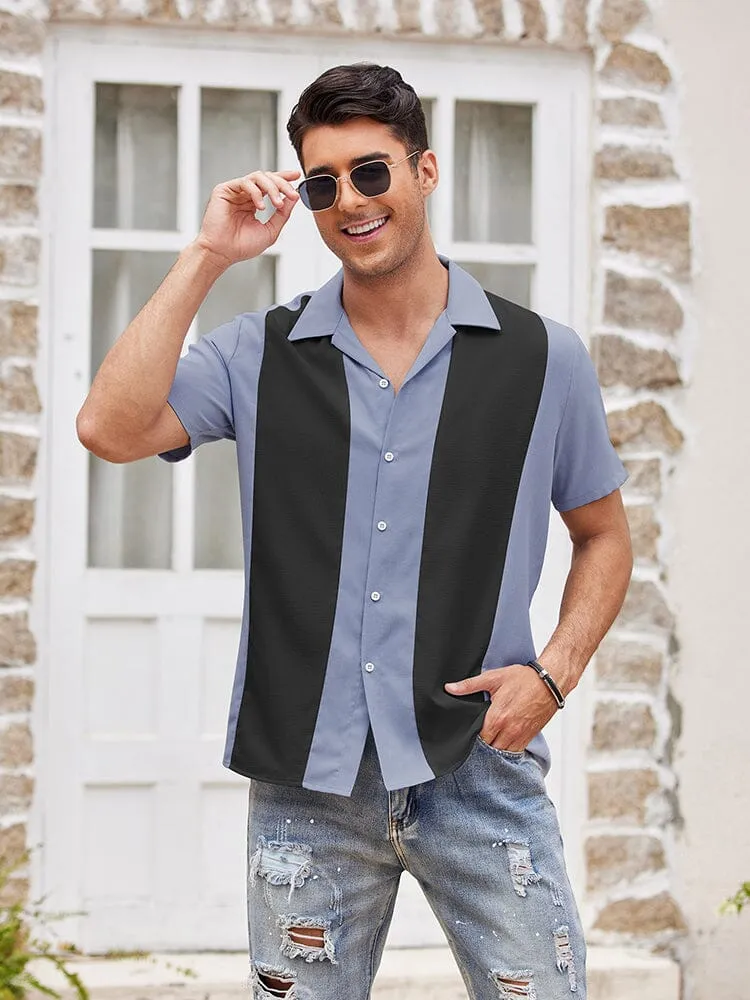 Casual Breathable Splicing Shirt (US Only)