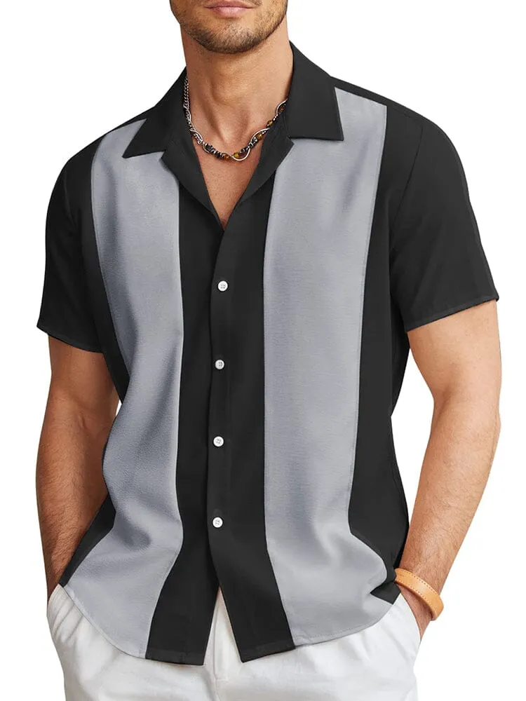 Casual Breathable Splicing Shirt (US Only)