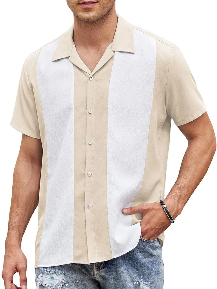 Casual Breathable Splicing Shirt (US Only)