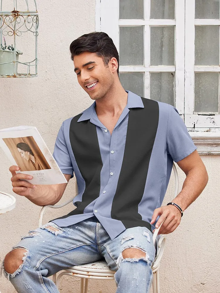 Casual Breathable Splicing Shirt (US Only)