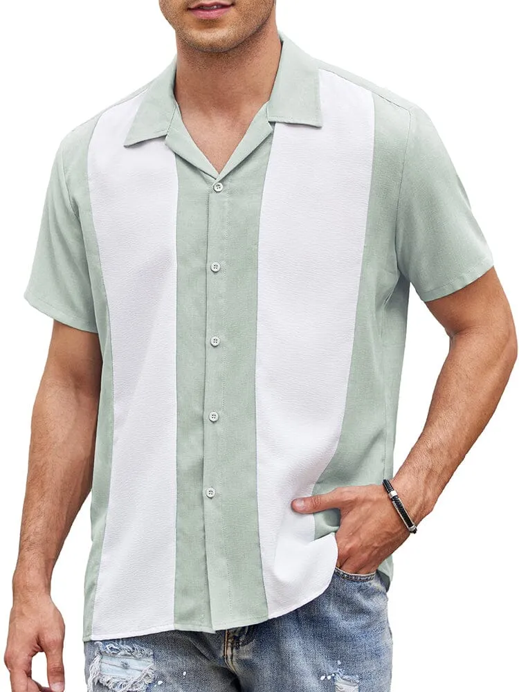 Casual Breathable Splicing Shirt (US Only)