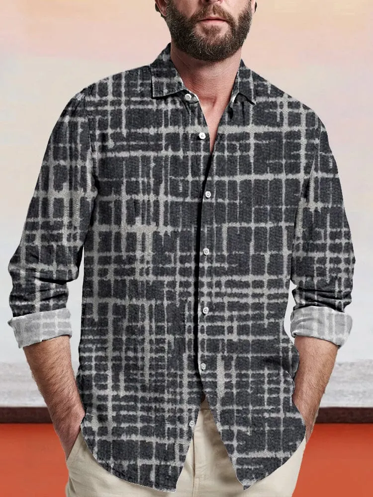 Casual Graphic Cotton Linen Shirt