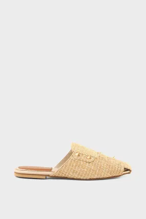 Beige Casual Mule Shoes - Style I95019