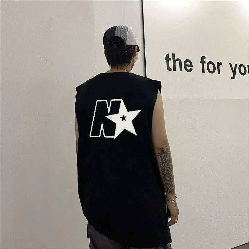 Casual N Star Graphic Tank Top