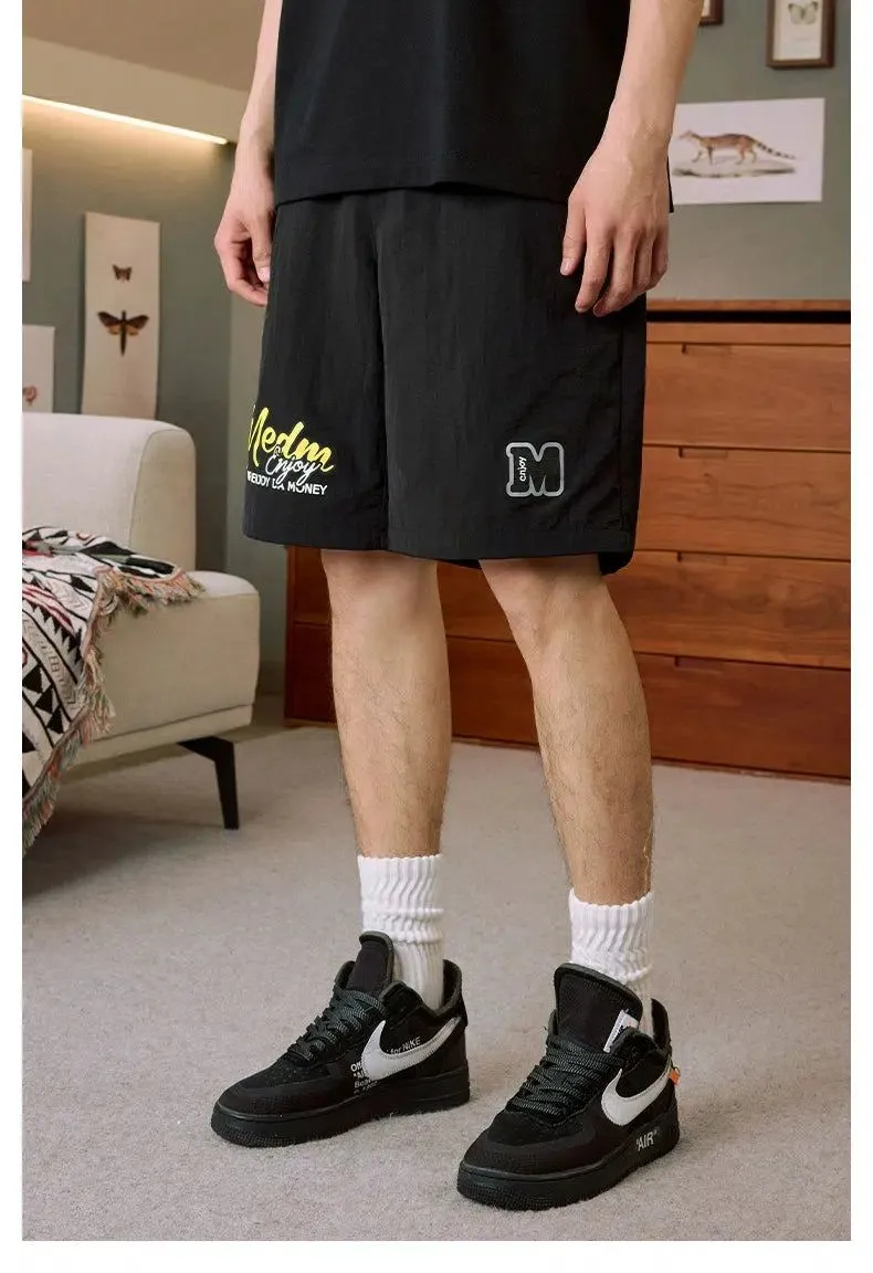 Casual Nylon Knee Shorts