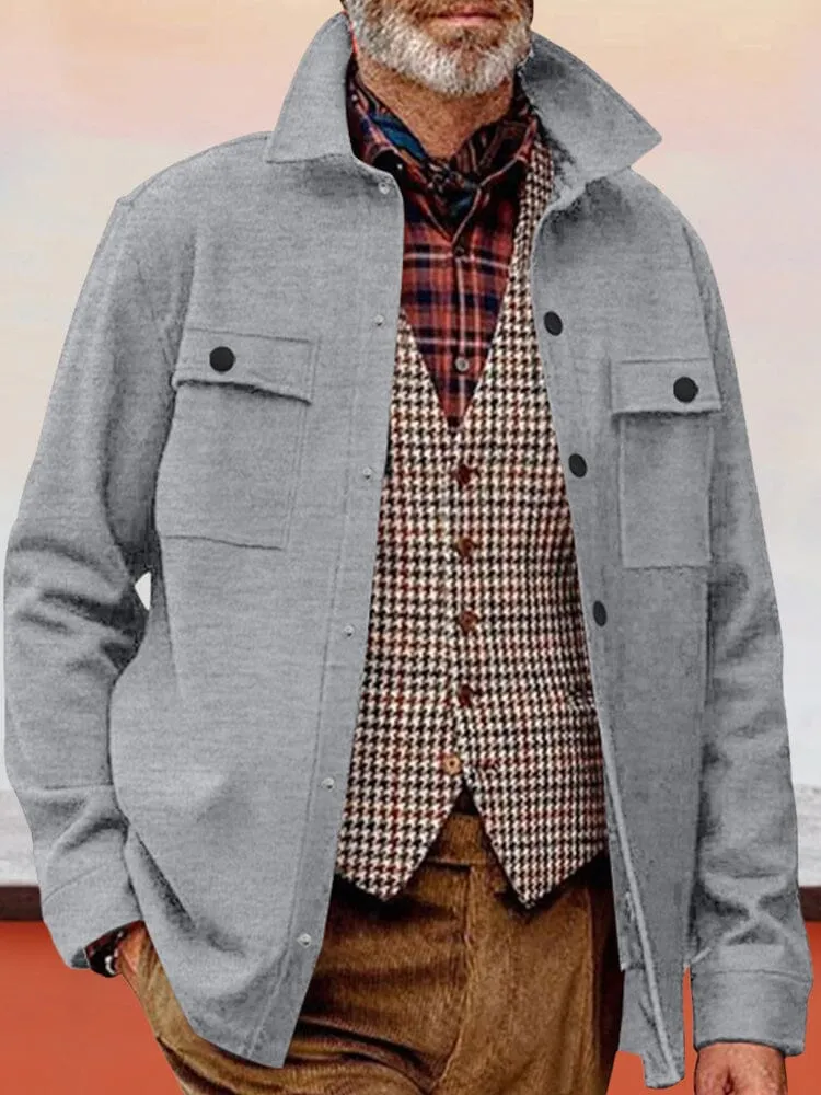 Casual Regular Fit Shirt Jacket