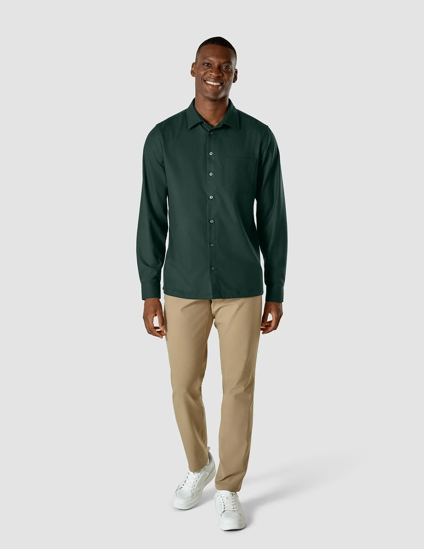 Casual Shirt Forest Green