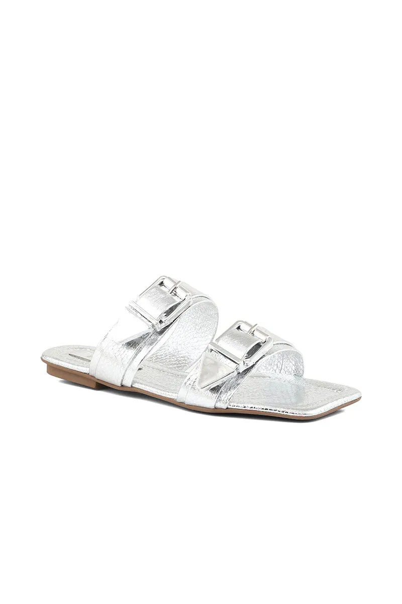 Casual Slip On I38595-Silver